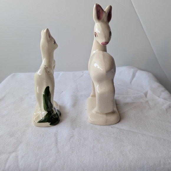 Vintage Rio Hondo California Pottery Ceramic Mother Deer and Baby Doe Figurines - Picture 3 of 14
